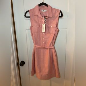 Vineyard vines pink shirt dress NWT
